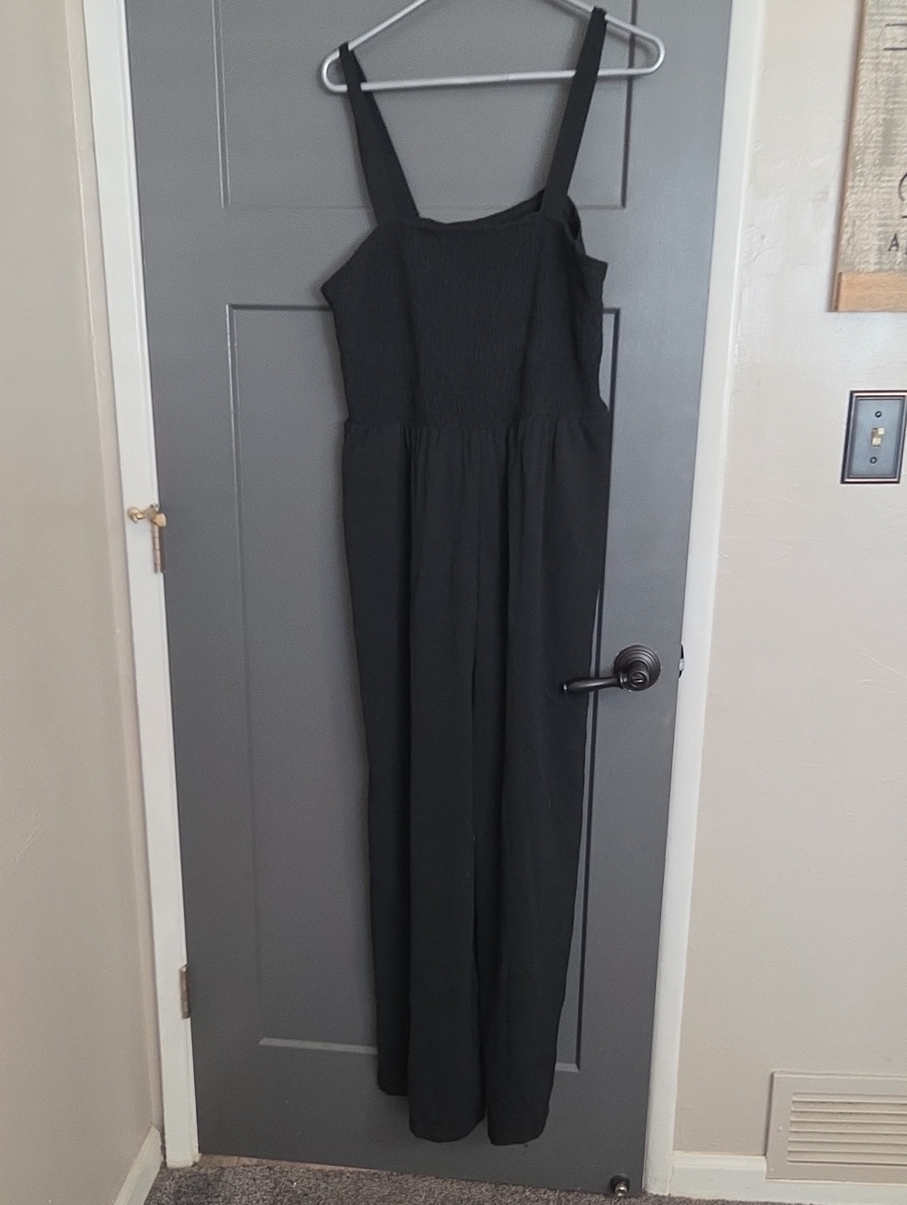 Black Wide-Leg Jumpsuit with Adjustable Straps By Dokotoo